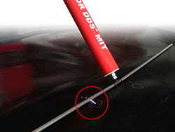 Waterless geomembrane testing